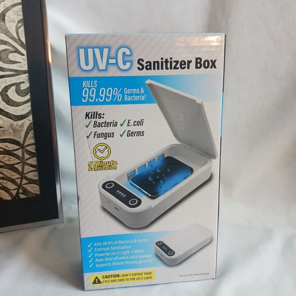 UV Light Sanitizer Box UV C Sterilizer Cleaner